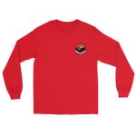VAQ-133 Wizards Squadron Crest Long Sleeve T-Shirt – front view, red