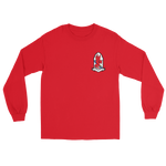 VFA-22 Fighting Redcocks Squadron Crest Long Sleeve T-Shirt – front view, red