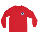 VFA-37 Ragin' Bulls Squadron Crest Long Sleeve T-Shirt – front view, red