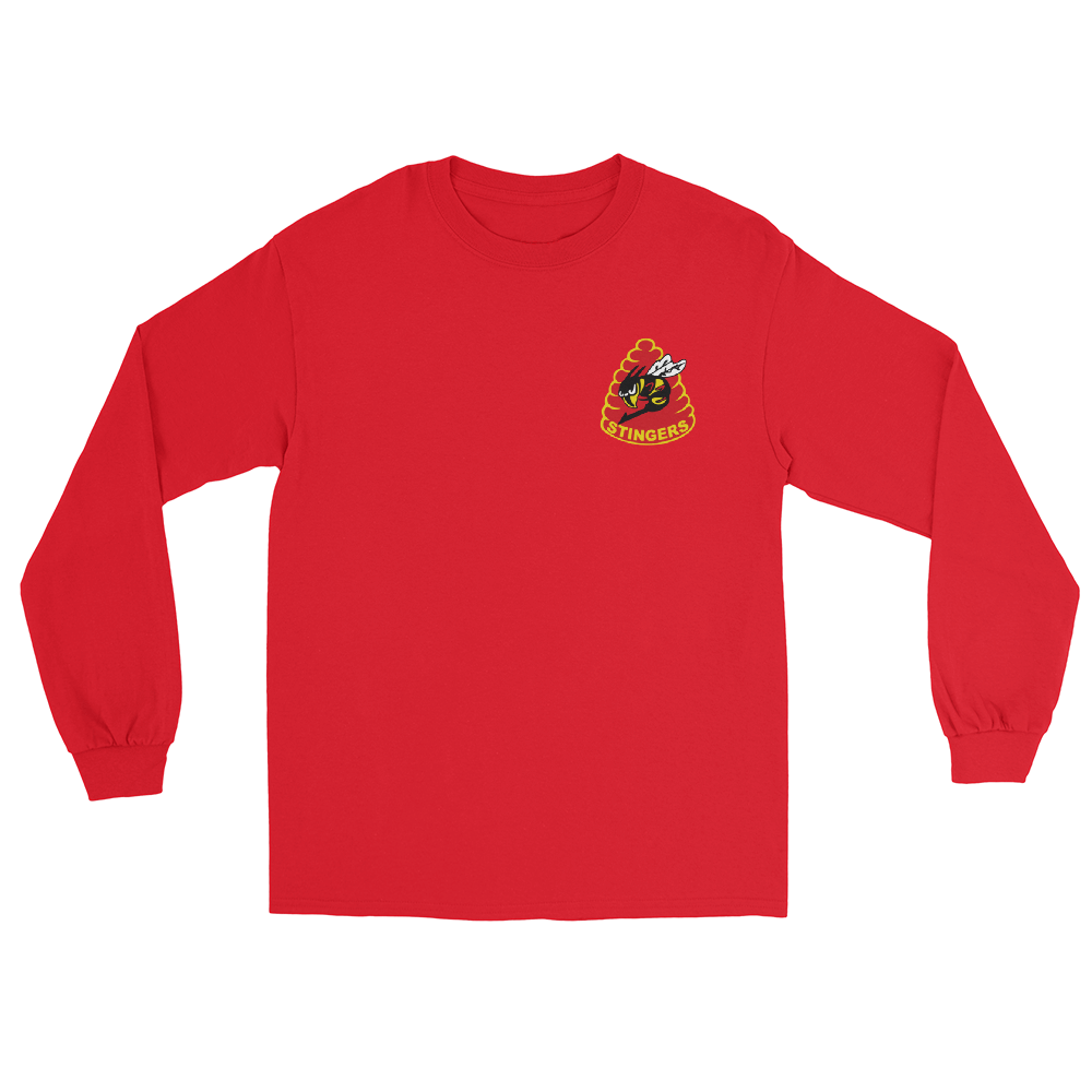 VFA-113 Stingers Squadron Crest Long Sleeve T-Shirt – front view, red