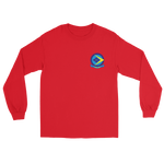 VFA-146 Blue Diamonds Squadron Crest Long Sleeve T-Shirt – front view, red