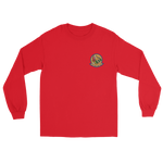VFA-204 River Rattlers Squadron Crest Long Sleeve T-Shirt – front view, red