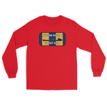 Indian Ocean Yacht Club Long Sleeve T-Shirt – front view, red