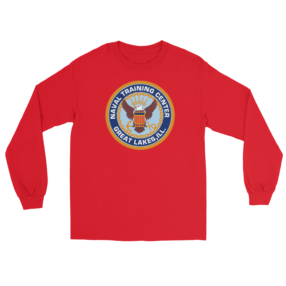 NTC Great Lakes Crest Long Sleeve T-Shirt – front view, red