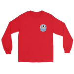 USS George Washington (CVN-73) Ship's Crest Long Sleeve Shirt – front view, red