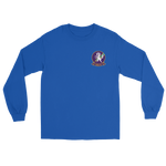 HSC-14 Chargers Squadron Crest Long Sleeve T-Shirt – front view, royal