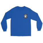 HSC-23 Wildcards Squadron Crest Long Sleeve T-Shirt – front view, royal