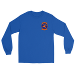 VFA-81 Sunliners Squadron Crest Long Sleeve T-Shirt – front view, royal