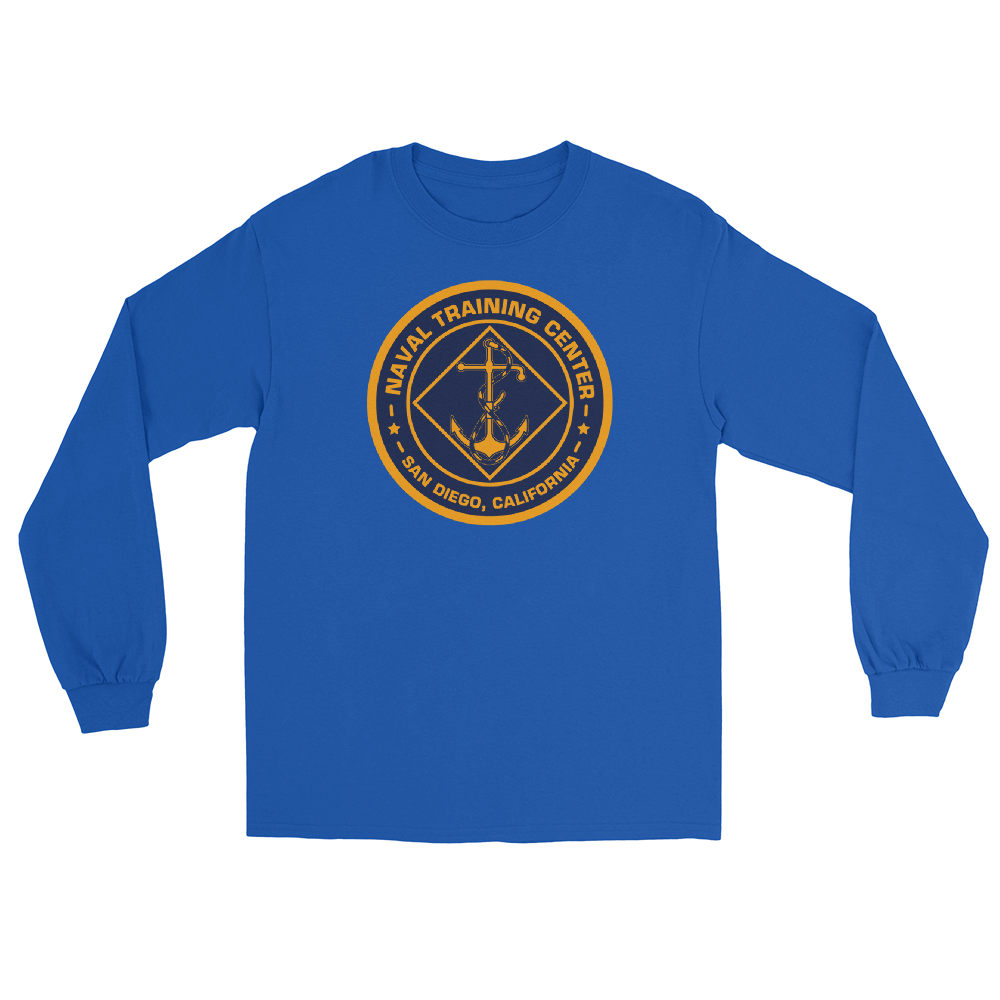 NTC San Diego Crest Long Sleeve T-Shirt – front view, royal