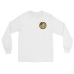 USS Abraham Lincoln (CVN-72) Ship's Crest Long Sleeve Shirt – front view, white