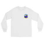 HM-14 The Vanguard Squadron Crest Long Sleeve T-Shirt – front view, white