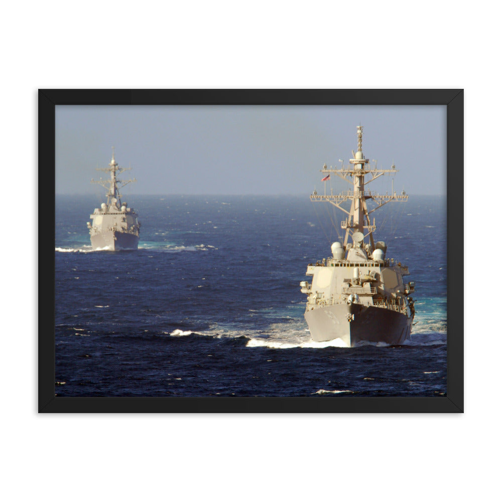 USS John Paul Jones (DDG-53) Framed Ship Photo