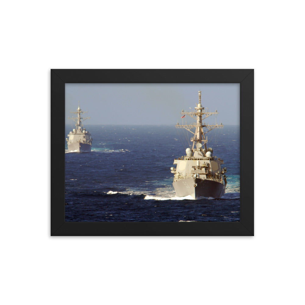 USS John Paul Jones (DDG-53) Framed Ship Photo