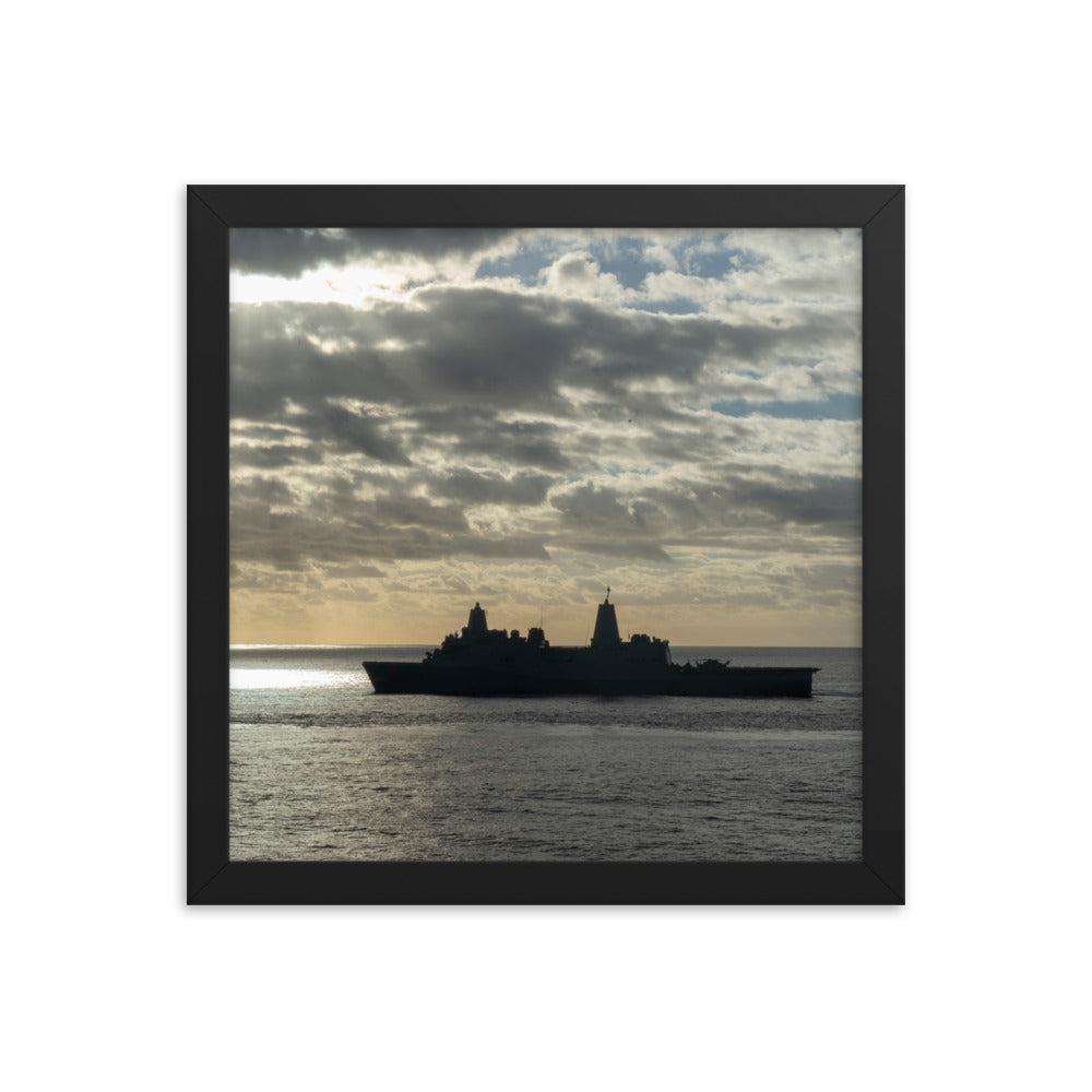 USS Fort McHenry (LSD-43) Framed Ship Photo