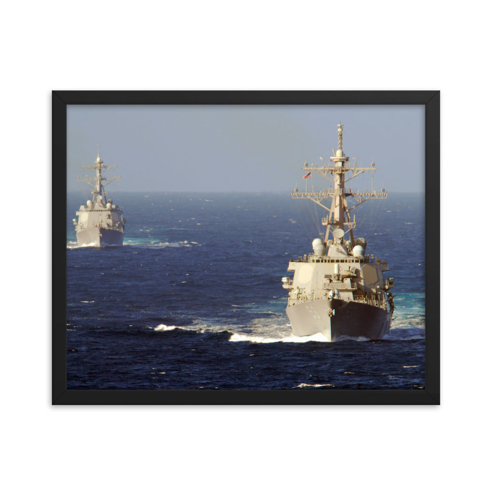 USS John Paul Jones (DDG-53) Framed Ship Photo