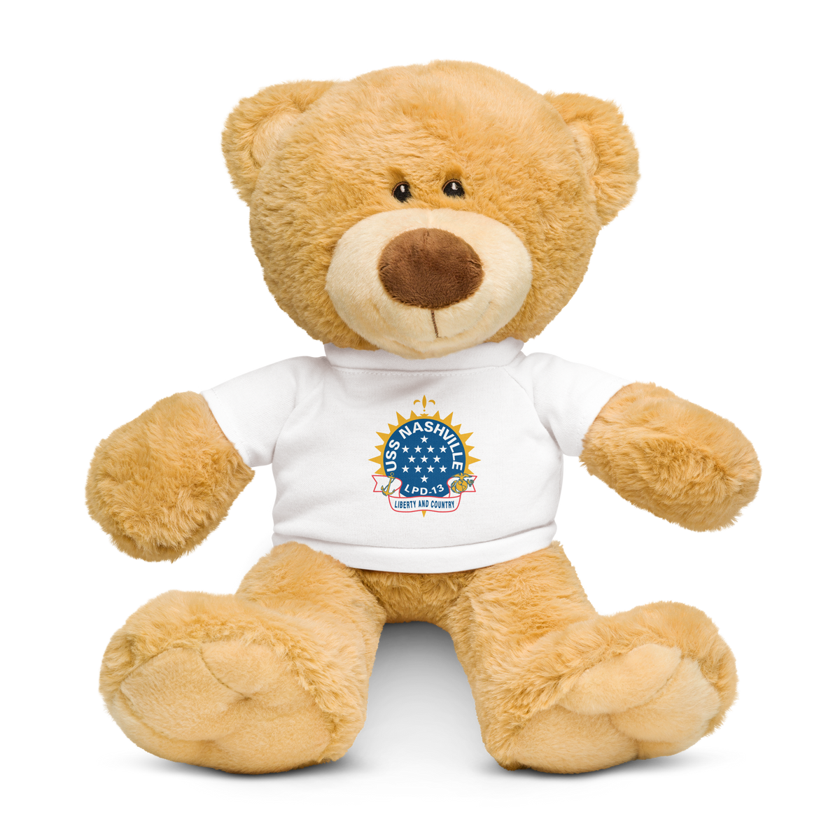 USS Nashville (LPD-13) Ship's Crest Teddy Bear