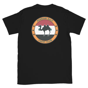 USS Dwight D. Eisenhower (CVN-69) Persian Gulf Yacht Club Shirt – back view, black