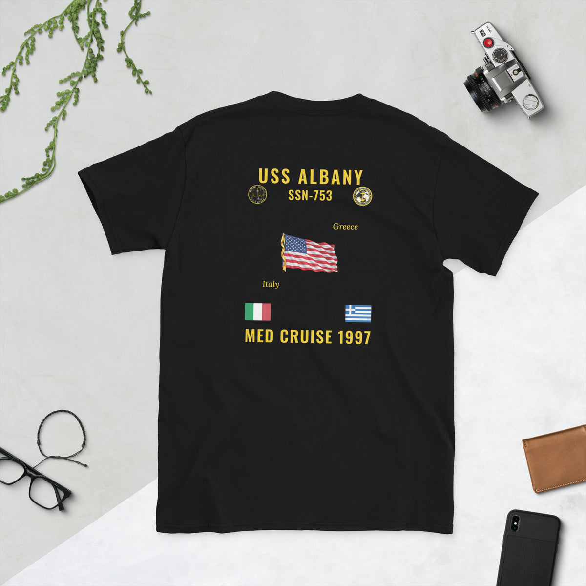 USS Albany (SSN-753) 1997 Med Cruise Shirt