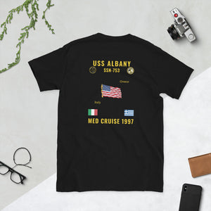 USS Albany (SSN-753) 1997 Med Cruise Shirt