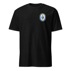 USS Normandy (CG-60) 2012 Cruise Shirt – front view, black
