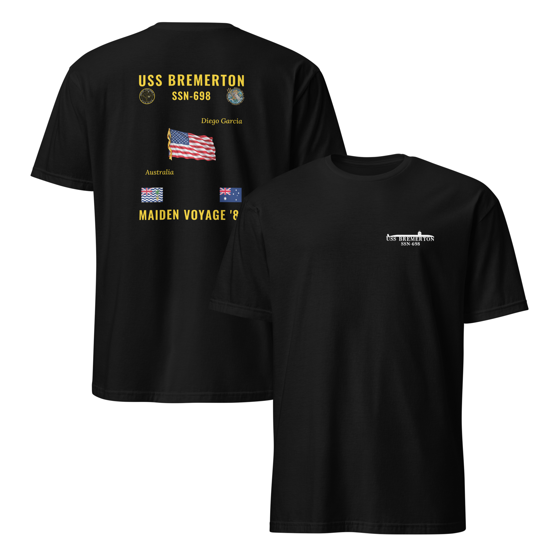 USS Bremerton (SSN-698) 1981 Maiden Voyage Cruise Shirt