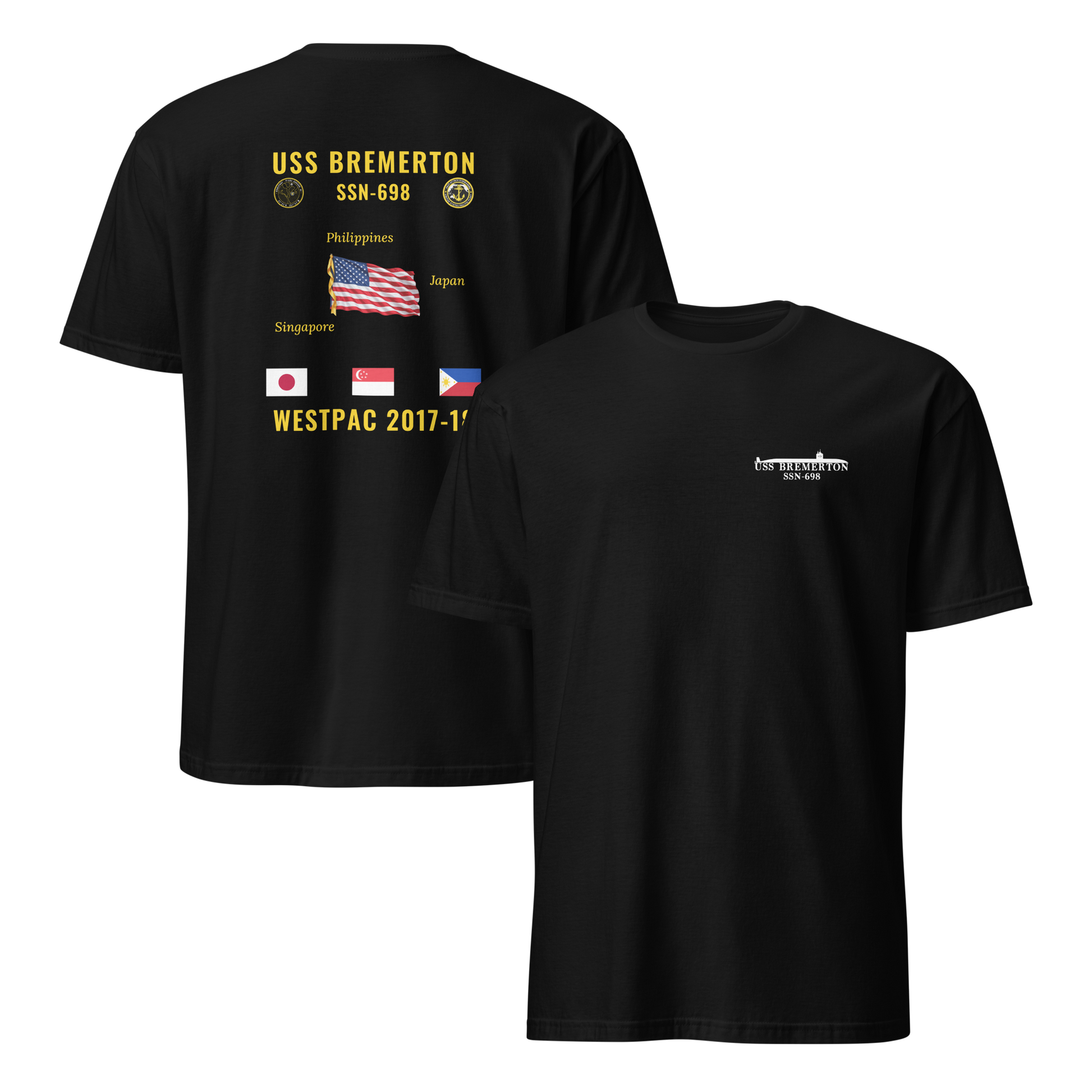 USS Bremerton (SSN-698) 2017-18 WestPac Cruise Shirt