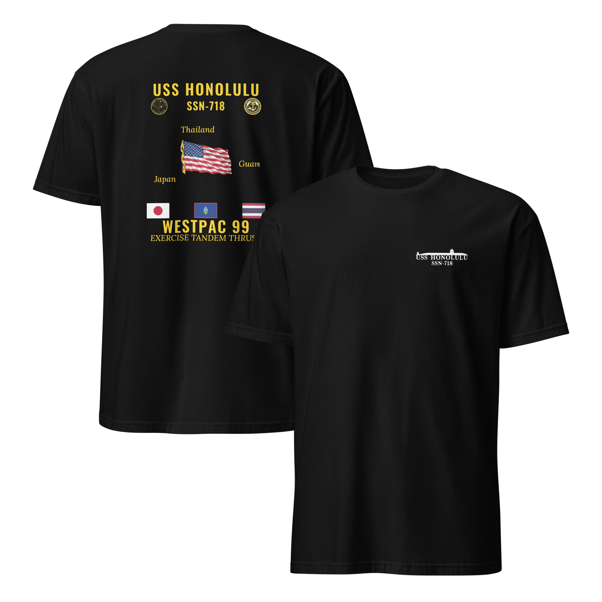 USS Honolulu (SSN-718) 1999 WestPac Cruise Shirt