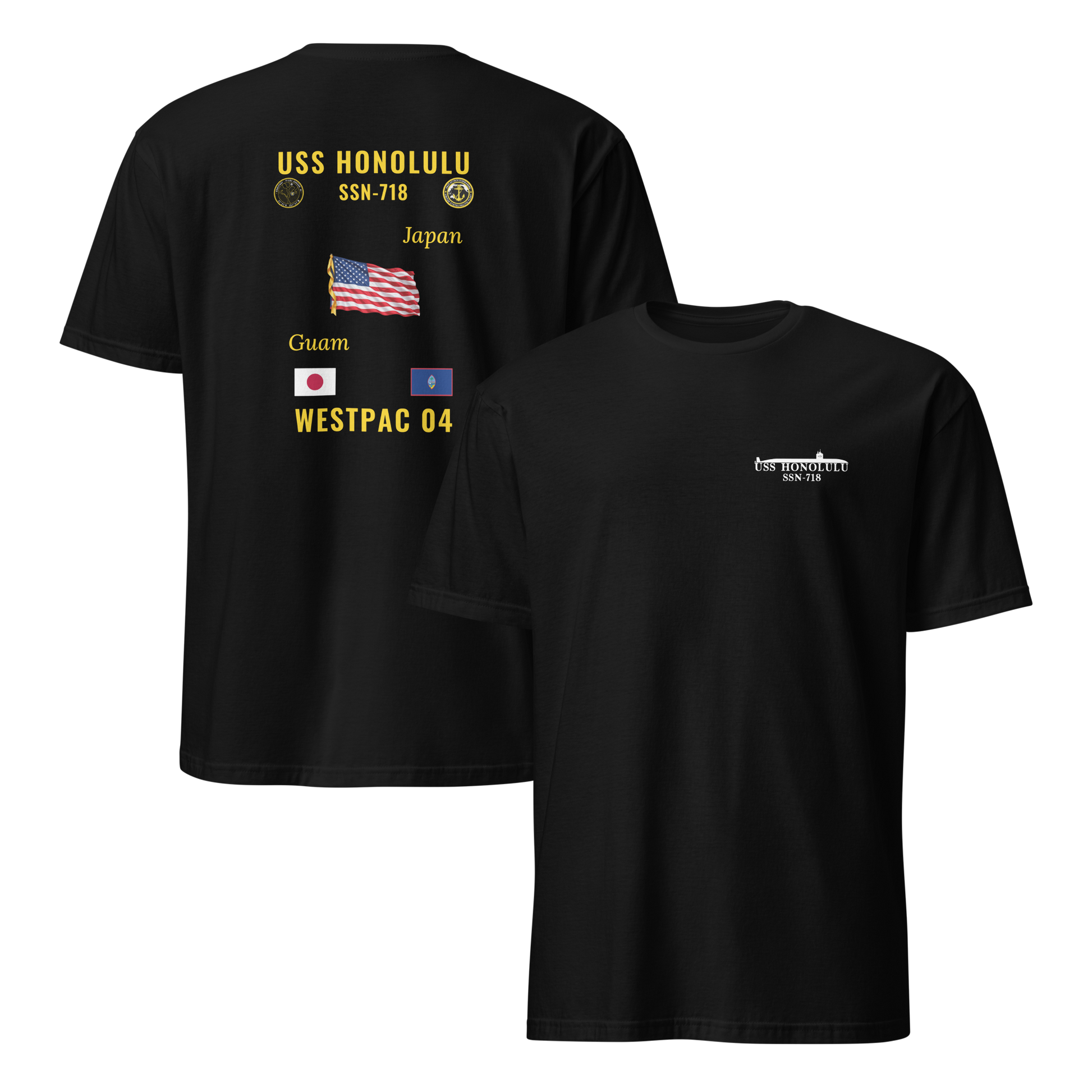 USS Honolulu (SSN-718) 2004 WestPac Cruise Shirt