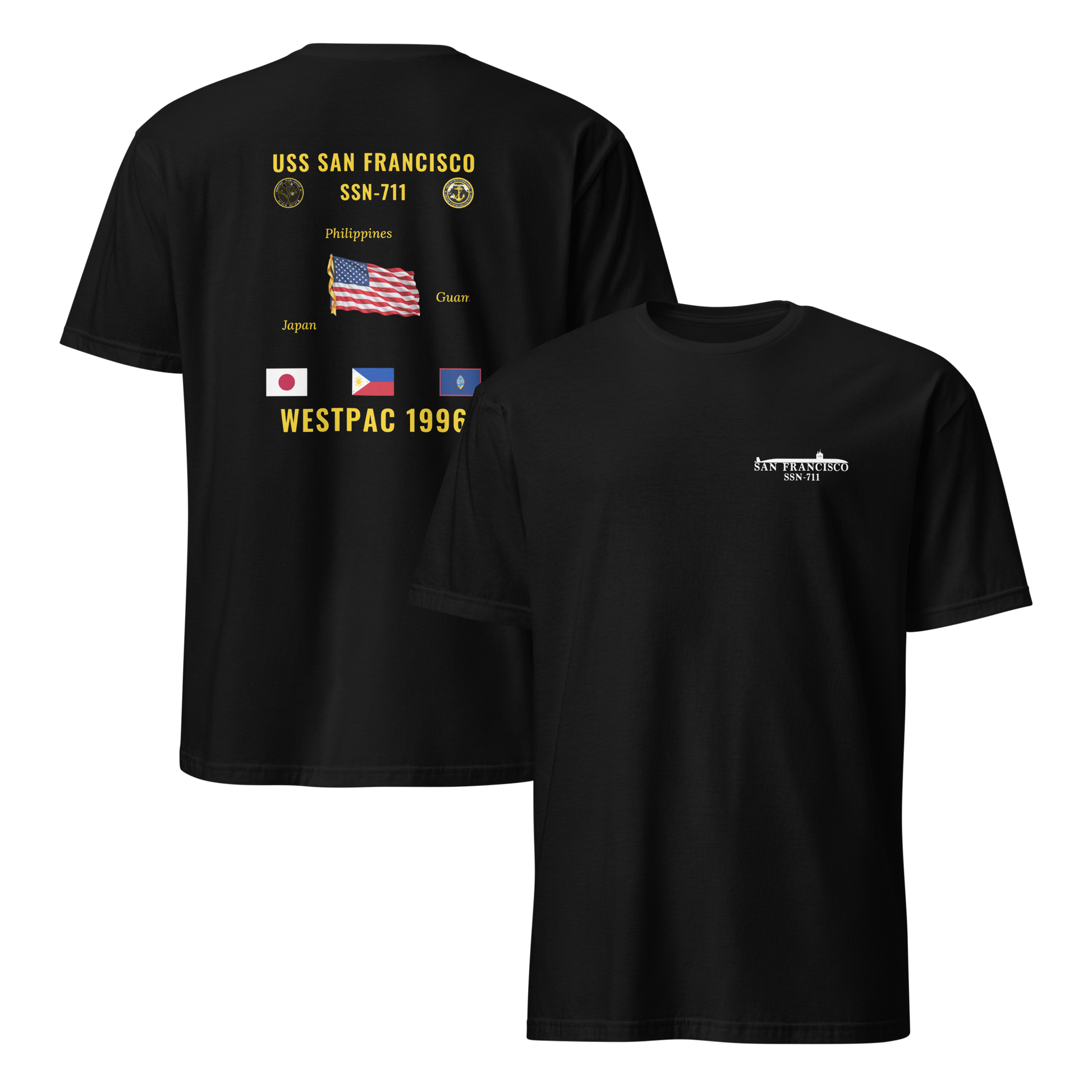USS San Francisco (SSN-711) 1996 WestPac Cruise Shirt