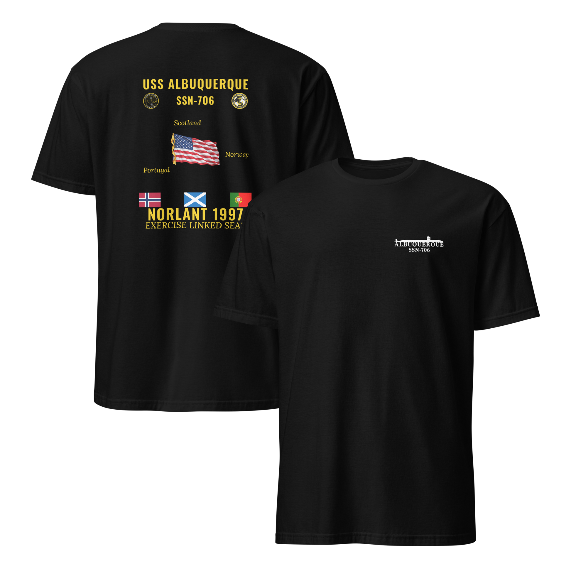 USS Albuquerque (SSN-706) 1997 NORLANT Cruise Shirt