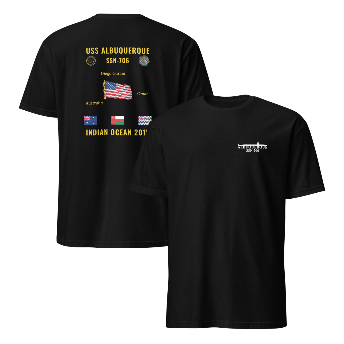 USS Albuquerque (SSN-706) 2015 Indian Ocean Cruise Shirt