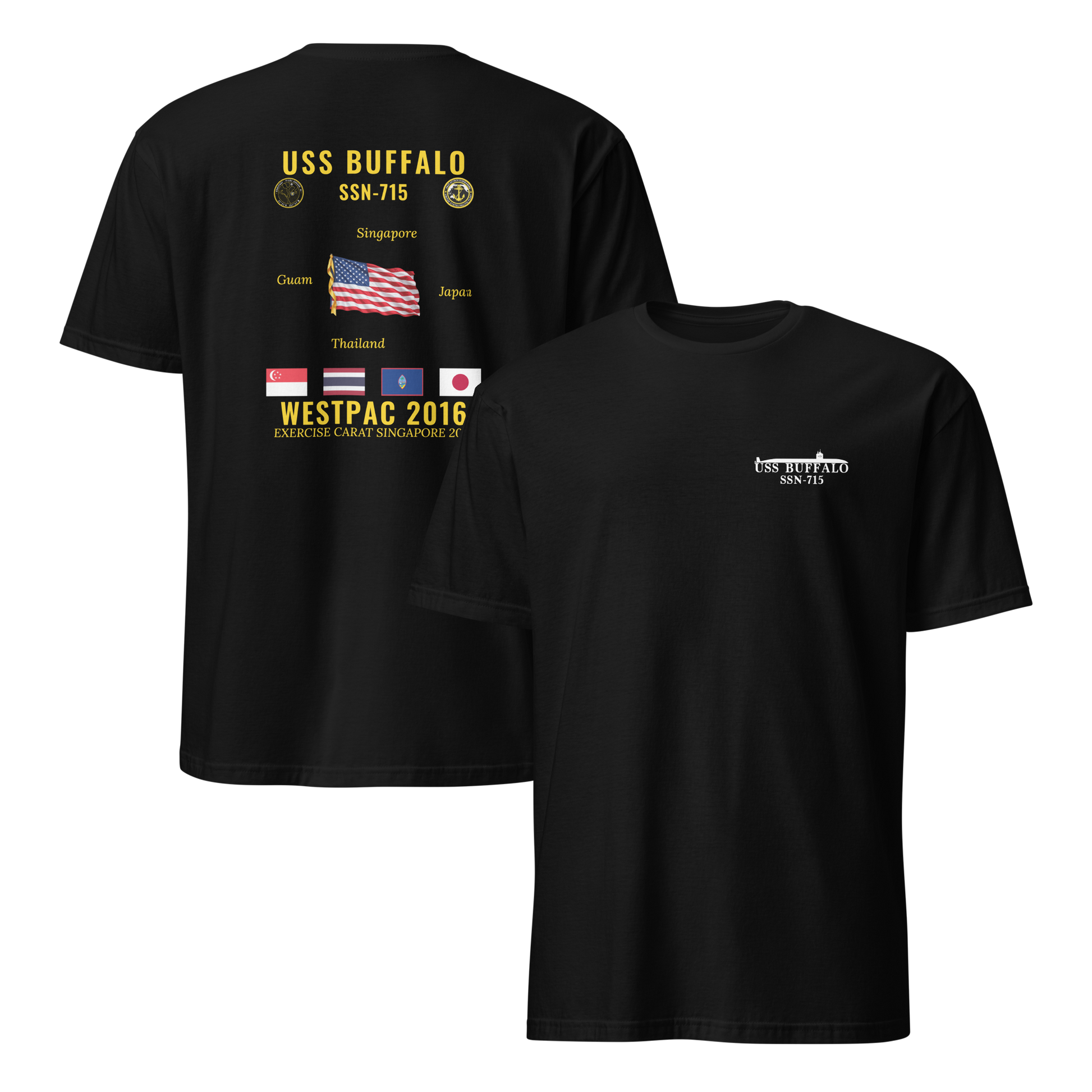 USS Buffalo (SSN-715) 2016 WestPac Cruise Shirt