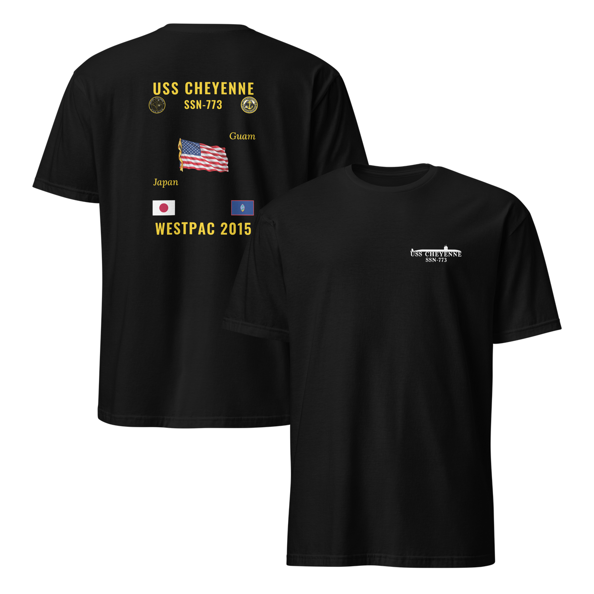 USS Cheyenne (SSN-773) 2015 WestPac Cruise Shirt