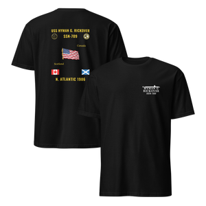 USS Hyman G. Rickover (SSN-709) 1986 N. Atlantic Cruise Shirt