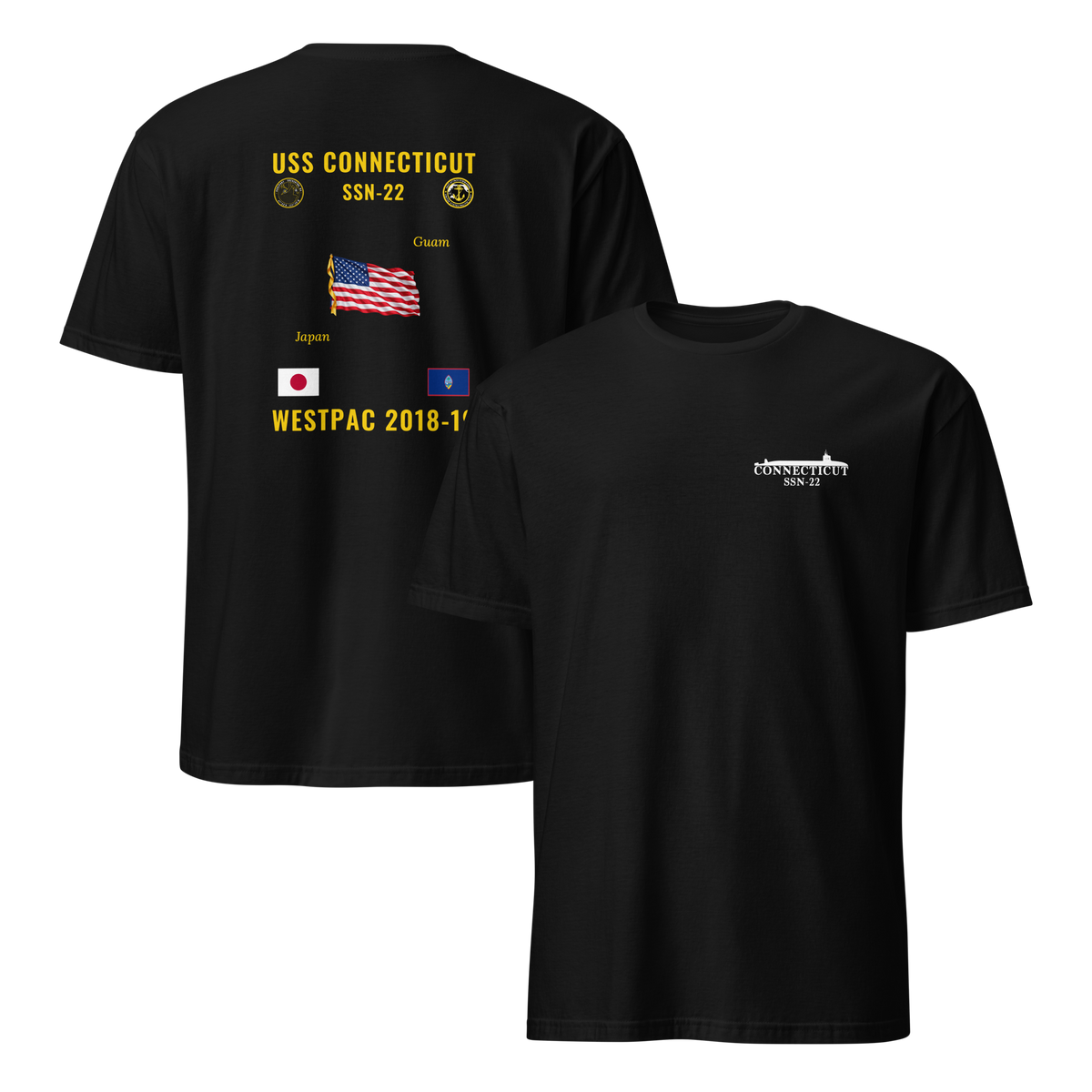 USS Connecticut (SSN-22) 2018-19 WestPac Cruise Shirt