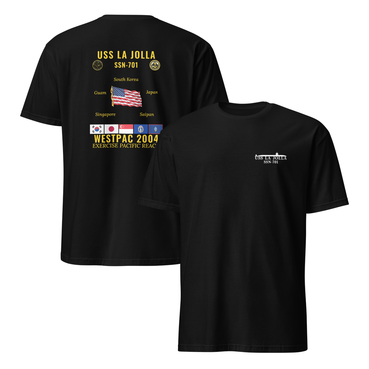 USS La Jolla (SSN-701) 2004 WestPac Cruise Shirt