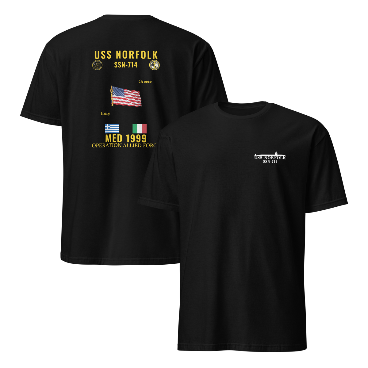 USS Norfolk (SSN-714) 1999 Med Cruise Shirt