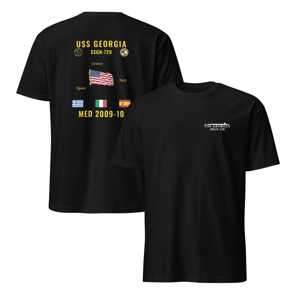 USS Georgia (SSGN-729) 2009-10 Med Cruise Shirt