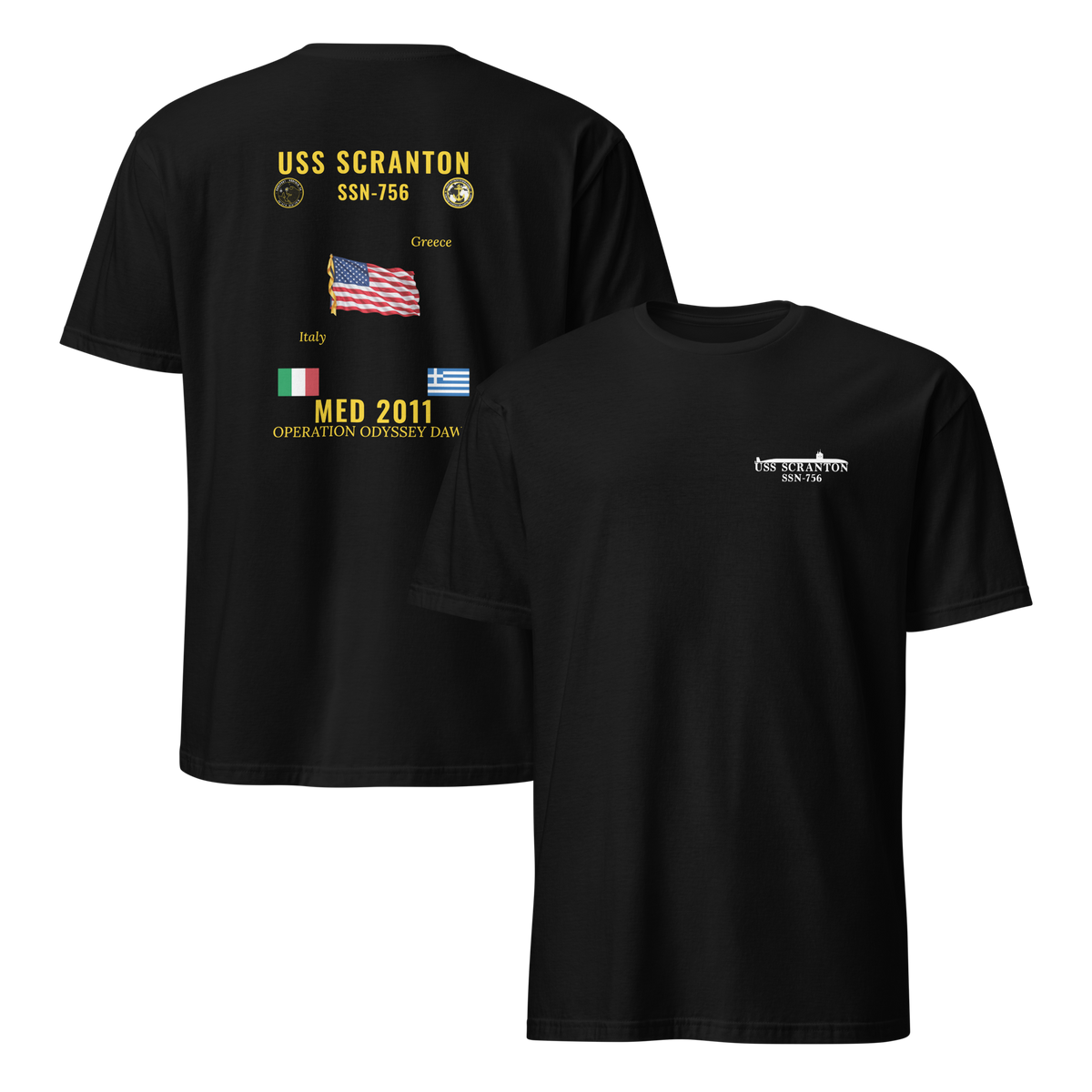 USS Scranton (SSN-756) 2011 Med Cruise Shirt