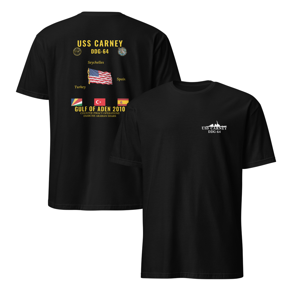 USS Carney (DDG-64) 2010 Gulf Of Aden Cruise Shirt