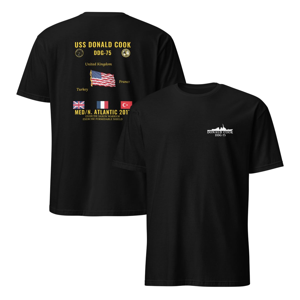USS Donald Cook (DDG-75) 2017 Med/N. Atlantic Cruise Shirt