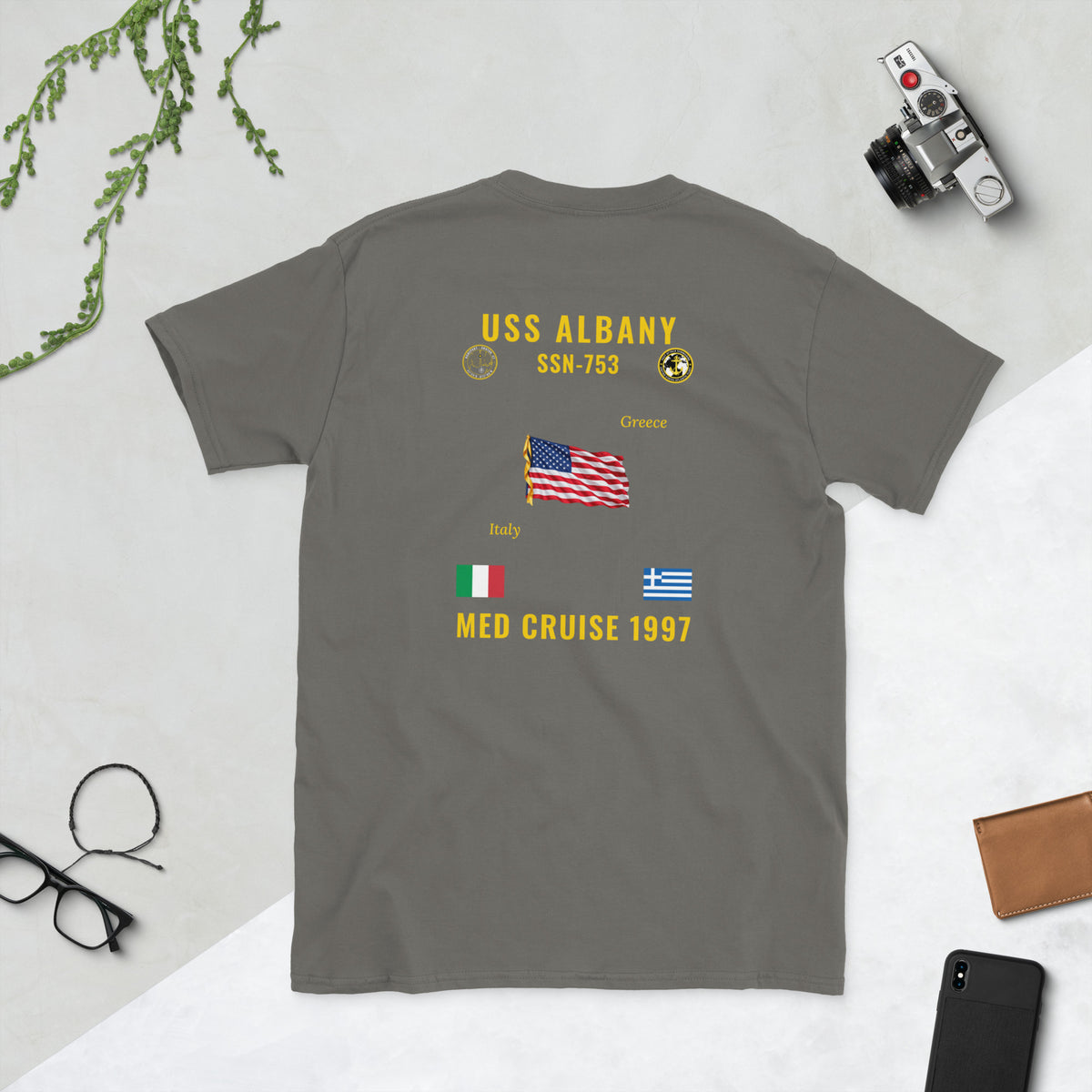USS Albany (SSN-753) 1997 Med Cruise Shirt