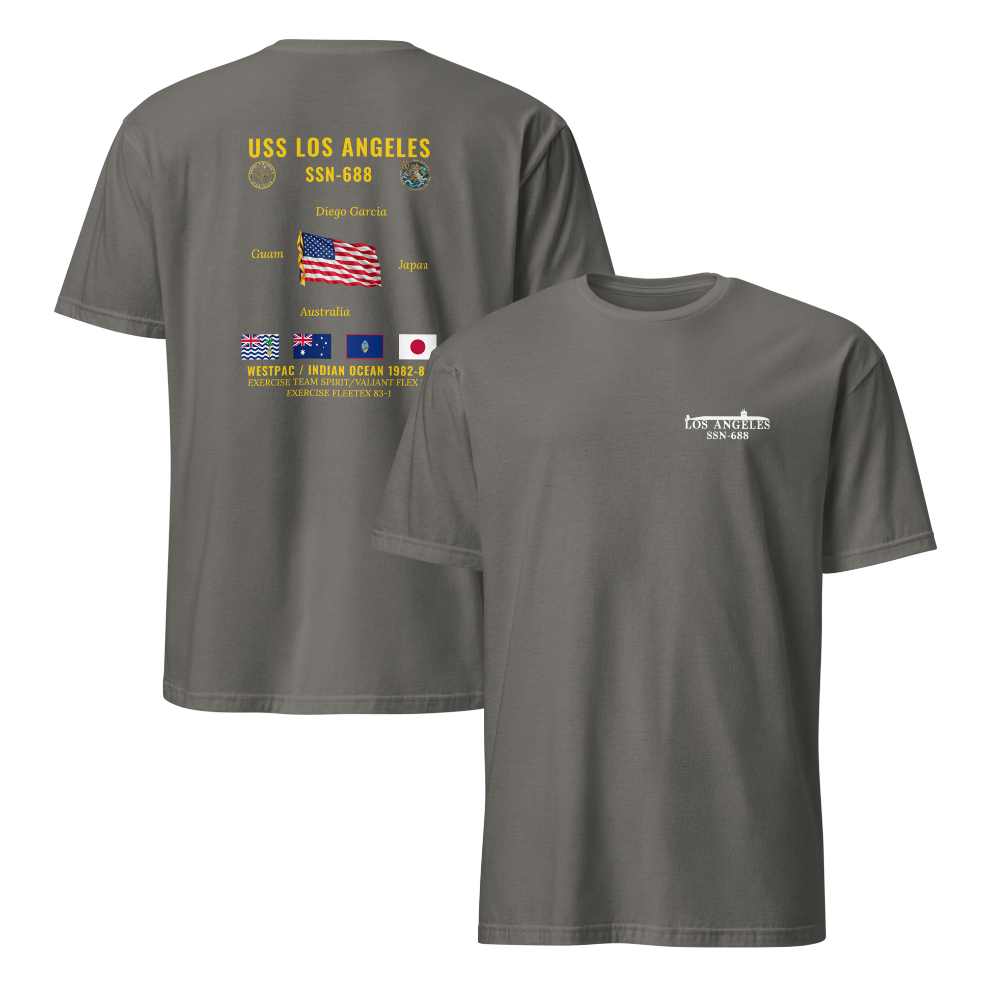 USS Los Angeles (SSN-688) 1982-83 WestPac/Indian Ocean Cruise Shirt