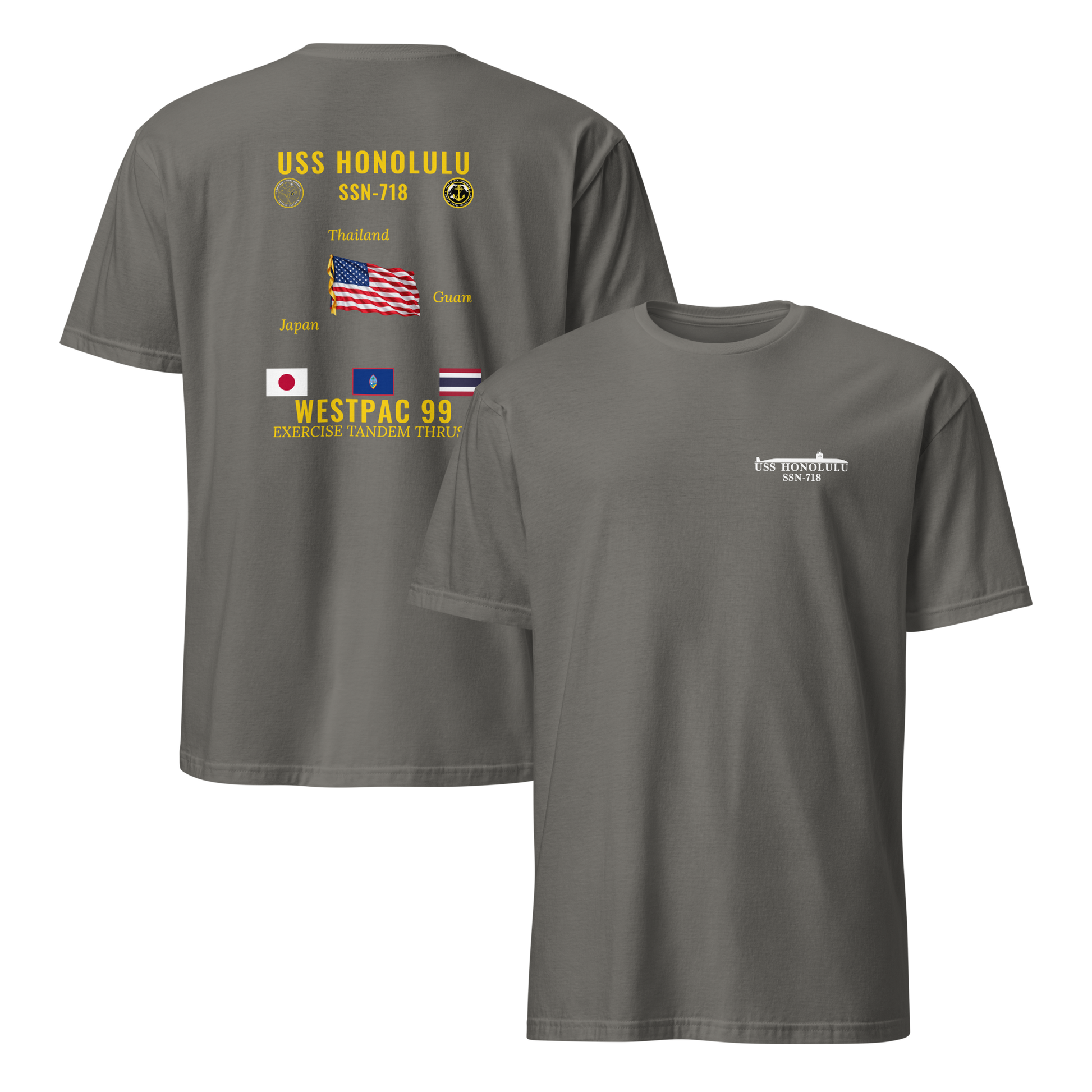 USS Honolulu (SSN-718) 1999 WestPac Cruise Shirt