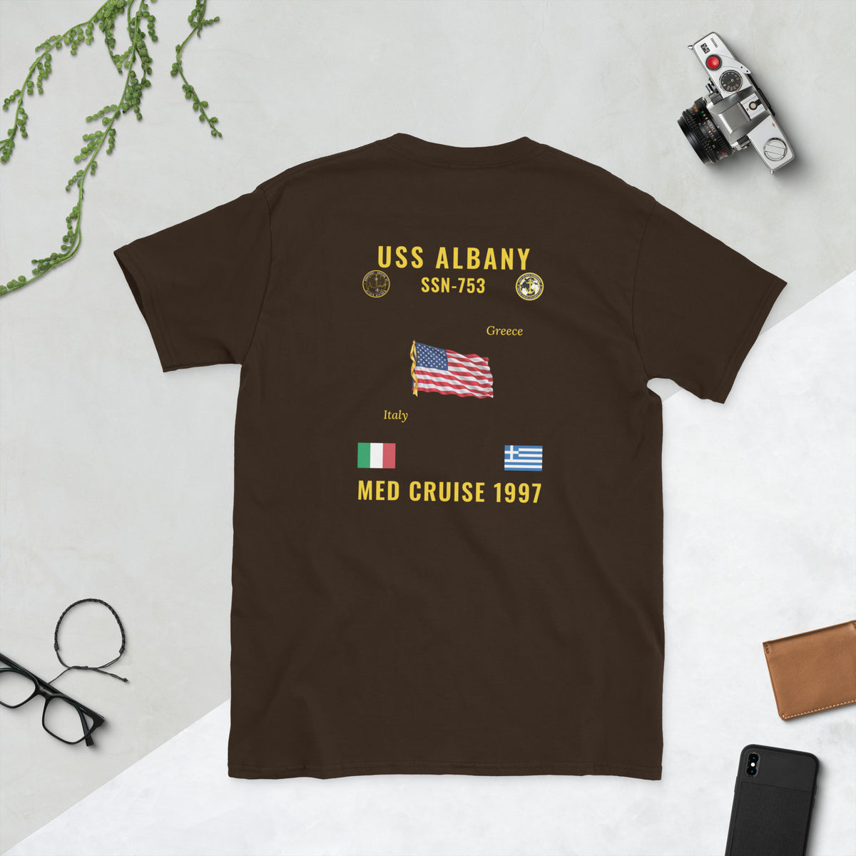 USS Albany (SSN-753) 1997 Med Cruise Shirt