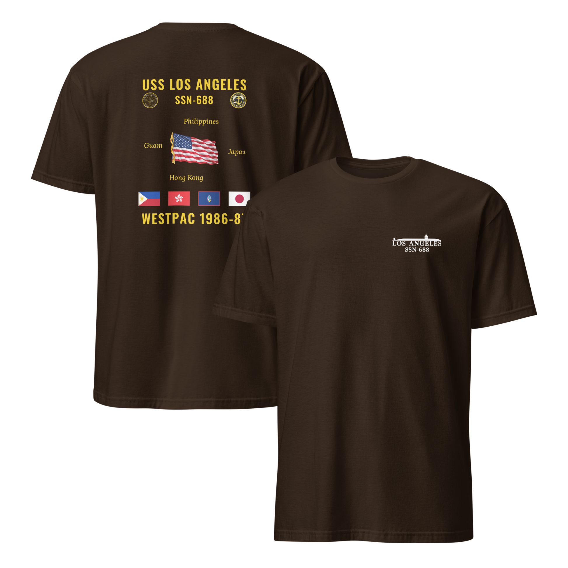 USS Los Angeles (SSN-688) 1986-87 WestPac Cruise Shirt