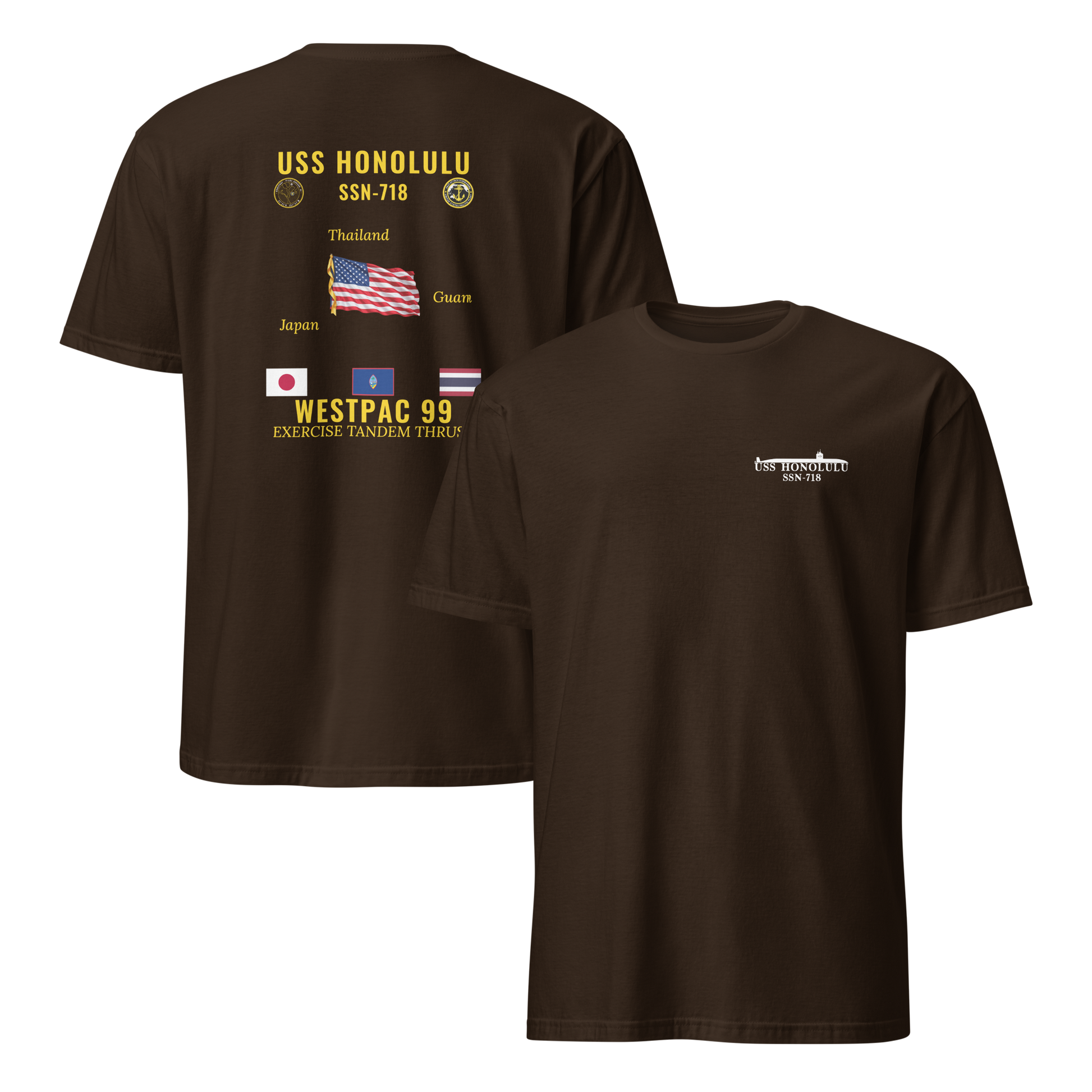 USS Honolulu (SSN-718) 1999 WestPac Cruise Shirt