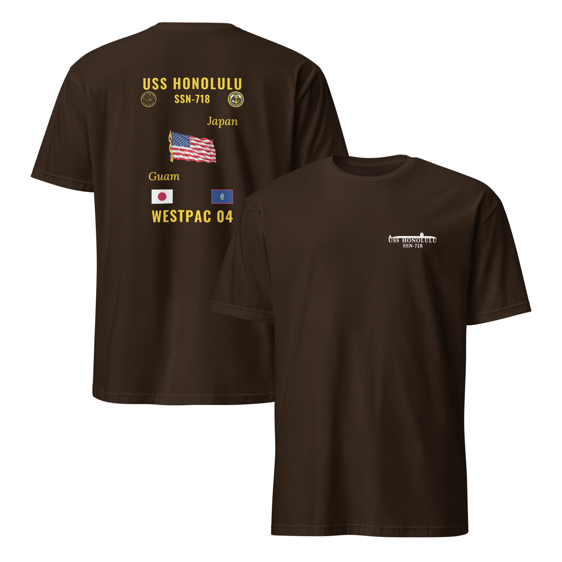 USS Honolulu (SSN-718) 2004 WestPac Cruise Shirt
