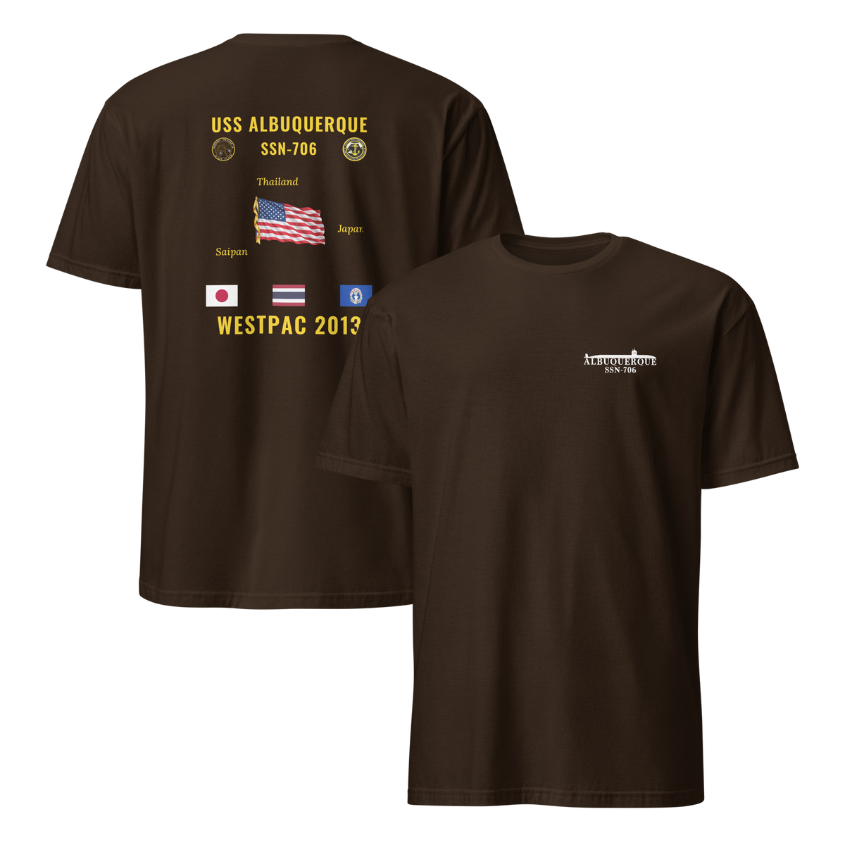 USS Albuquerque (SSN-706) 2013 WestPac Cruise Shirt