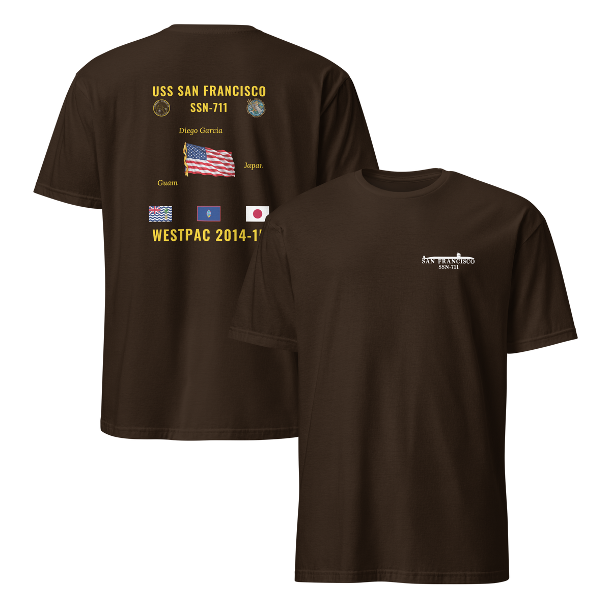 USS San Francisco (SSN-711) 2014-15 WestPac Cruise Shirt